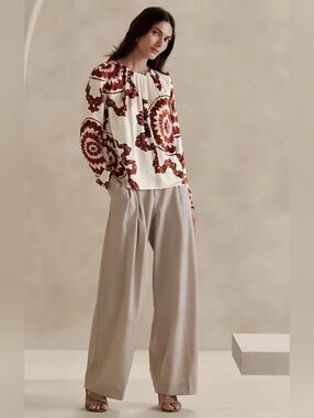 ASCENDANT SILK BLOUSE Size Small